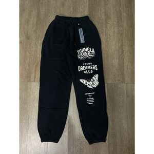 YoungLa W211 Dreamers Joggers Women's Size Small In Black Gym NWT (Sold Out)